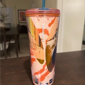 Starbucks Multicolor Abstract Tumbler